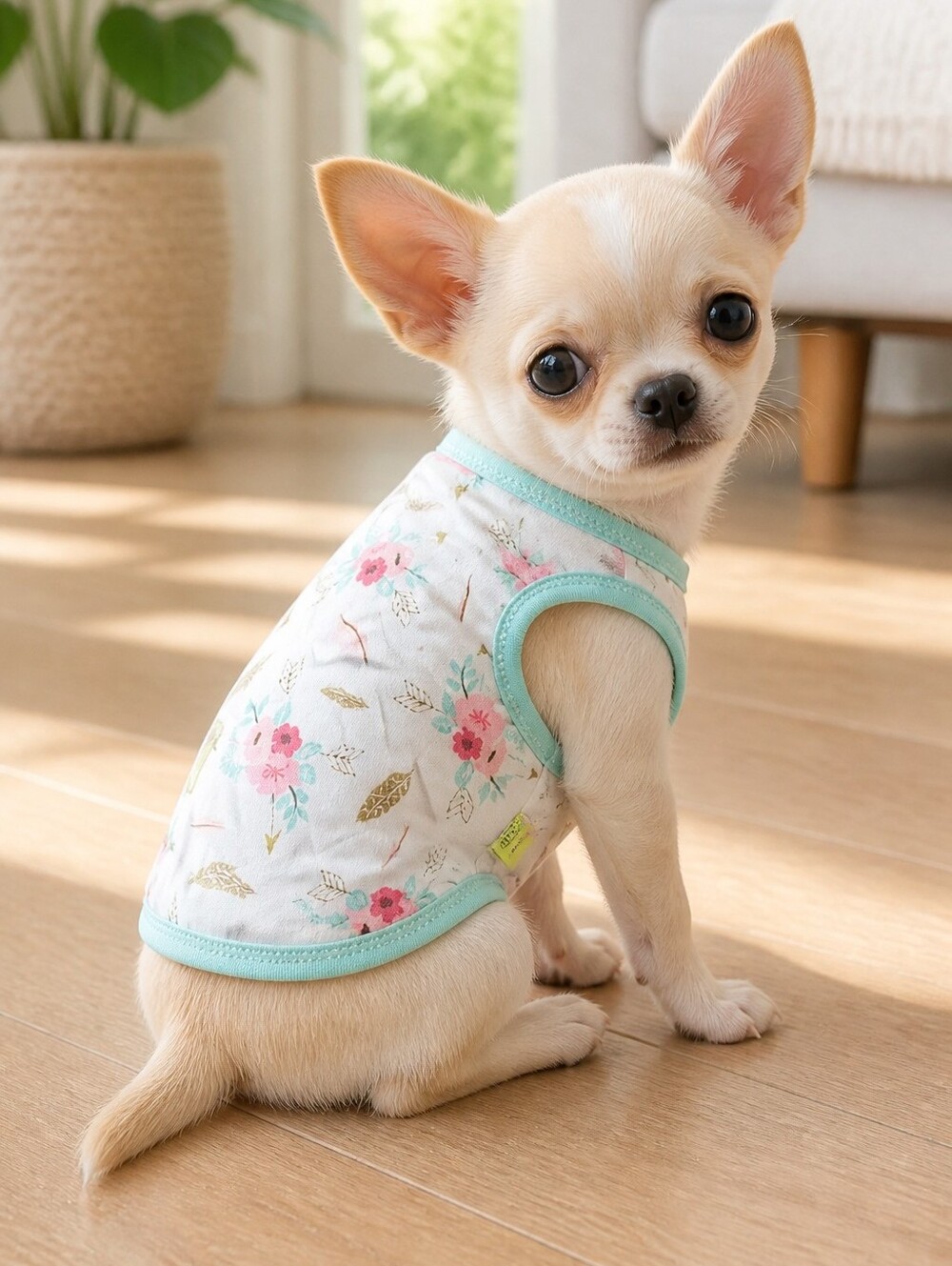 DroolingDog Feather Arrow Floral Pet Canine Costume Dog T-Shirt Vest Cat Shirt L